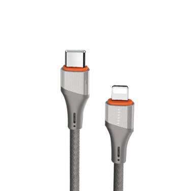 SEEKEN USB C to Lightning Cable 1M - Grey, Fast Charging, Braided Cable, Premium Design, High-Quality.