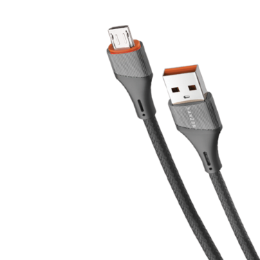 SEEKEN MICRO CABLE 1M-Grey   Fast Charging   Braided Cable   Premium Design   High-Quality.