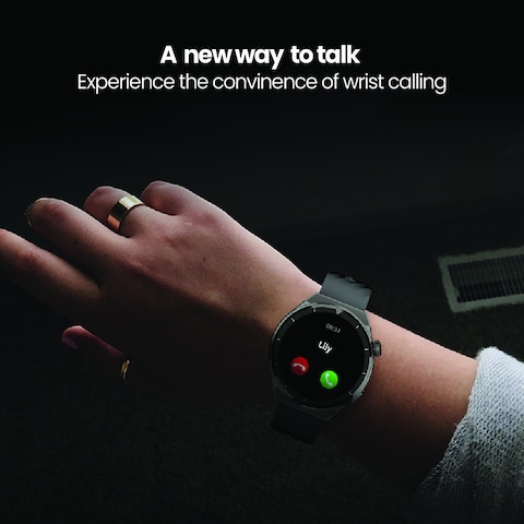 SEEKEN SGR-3 GRAVITY SMART WATCH-BLK   Wirless Charging   Amoled Display   Premium Design   High-Quality.