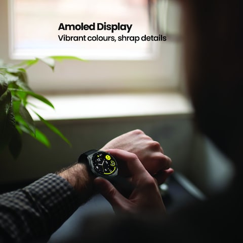 SEEKEN SGR-3 GRAVITY SMART WATCH-BLK   Wirless Charging   Amoled Display   Premium Design   High-Quality.
