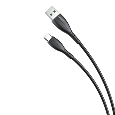 SEEKEN 1M TYPE-C CABLE - Black   Fast Charging   Braided Cable   Premium Design   High-Quality.