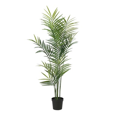 MEKITON Artificial Olive Tree &ndash; 150cm Tall Faux Tropical Plant with Natural-Looking Green Leaves &ndash; Indoor Fake Palm Tree for Home, Office &amp; Living Room D&eacute;cor &ndash; No Maintenance, Realistic Look