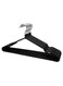 Hangers For Shirt Coat Trousers Strong Anti Slip And Space Saving Rubber Coated 40 Cm Black 40cm