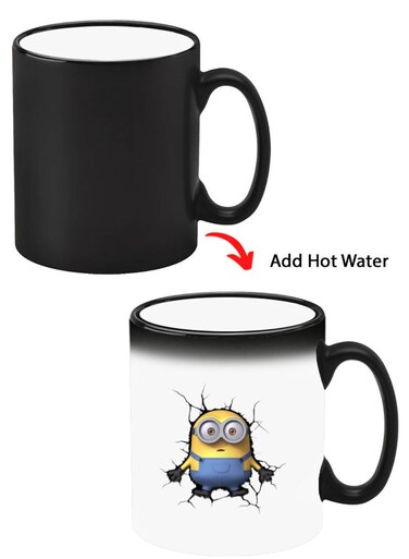Color Changing Heat Sensitive Ceramic Mug, Image Revealed When HOT Liquid is Added! Minions