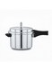 Aluminum Pressure Cooker   Durable &amp; Safe   Fast Cooking   Gas Stove Compatible   Silver- 5.5L