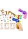 Coodipet Interactive Cat Toys Balls Launcher,50 Cat Pom Pom Balls and 2 Cat Toy Launchers,Indoor Kitten Toys for Your Cute Cats Exercise Training Chasing