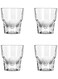 4-Piece Cortado Glass Cup Clear 133ml