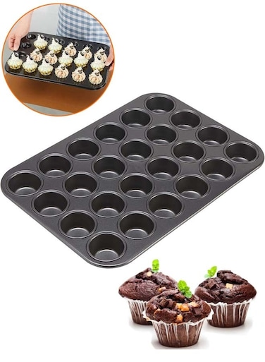 Muffin Tray Cupcake Baking Pan, 24-Cup Nonstick Muffin Tins Cupcake Tin Bakeware for Baking Cupcakes Muffin Brownies Snacks Muffin Pan