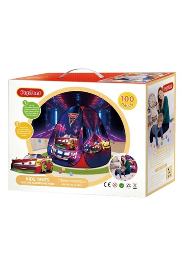 PopTent Speed Car Kids Tent 100 Balls B10132/SG7003QC-2