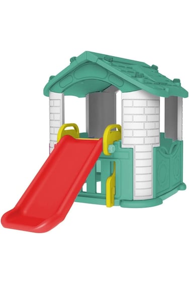 Play House With Slide Green CHD-801