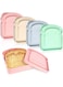 4Pcs Sandwich Containers for Lunch Boxes, Reusable Sandwich Box Container for Kids, Sandwich Holder Bread Container for Adults, BPA Free, Microwave &amp; Dishwasher Safe, School, Office, Camping