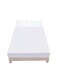 Smart Fitted Bed Sheet Plain Cotton Bed Sheet with 2 Pillow Covers White