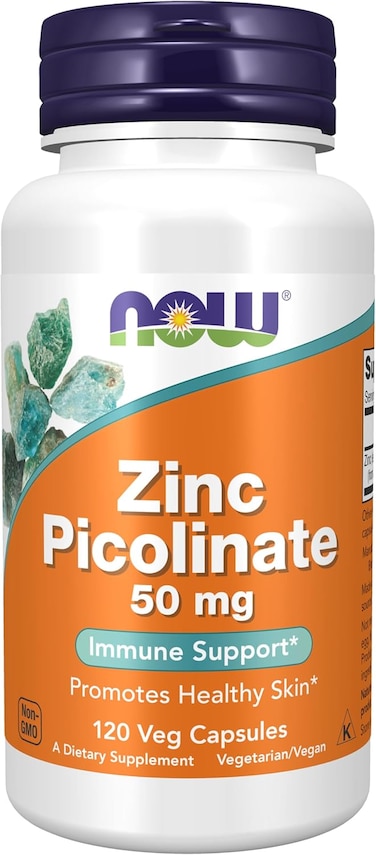 Now Foods Zinc Picolinate 50mg 120 Veg Capsules