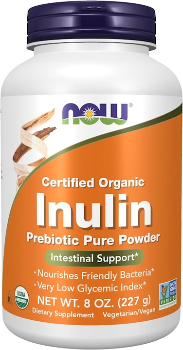 Now Supplements, Certified Organic And Nongmo, Inulin Powder