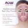 Now Foods Solutions Moroccan Red Clay Powder, Pure Powder For Sensitive Skin Facial Mask, 14 Ounce