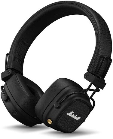 Major V Bluetooth Headphones - Foldable Bluetooth Wireless Headphones Bluetooth with 100+ Hours of Playtime &ndash; Black (International Version)