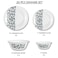 Melrich 20 Pcs Opal ware Dinner Set Dinner plate. Dessert plate, Bowls BPA Free Stylish and Durable, Dishwasher &amp; MIcrowave safe