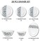 Melrich 28 Pcs Opal ware Dinner Set Dinner plate, Dessert plate, Soup plate, Bowls, Serving Bowl, Serving plate BPA Free DIshwasher &amp; Microwave oven safe Durablae &amp; Elegant for daily use