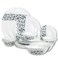 Melrich 28 Pcs Opal ware Dinner Set Dinner plate, Dessert plate, Soup plate, Bowls, Serving Bowl, Serving plate BPA Free DIshwasher &amp; Microwave oven safe Durablae &amp; Elegant for daily use