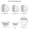 Melrich 36 Pcs Opal ware Dinner Set Durable Elegant and Stylish Dinner plate Dessert plate Bowl Serving bowl Serving plate BPA Free Dishwasher and Microwave Safe