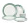 Melrich 12 Pcs Melamine Dinner Set Includes Dinner and Soup plates, Bowl Dishwasher and Freezer safe Durable and Strong