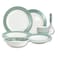 Melrich 20 Pcs Melamine Dinner Set Dinner and Soup plates, Curry ladle, Salad bowl and Bowl Dishwasher and Freezer safe Durable and Strong