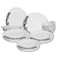 Melrich 26 Pcs Opal ware Dinner set Dishwasher safe Microwave safe Freezer safe 6 Dinner set 6 Dessert plate 6 Soup plate 6 Bowl 1 Large Bowl 1 Serving Plate BPA free