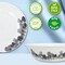 Melrich 46 Pcs Opal ware Dinner set Dishwasher safe Microwave safe Freezer safe 8 Dinner set 8 Dessert plate 8 Soup plate 8 Bowl 1 Large Bowl 1 Serving Plate 6+6 Cup &amp; Saucer BPA free