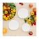 Melrich 12 Peice Opal ware Dinner set Dishwahser Safe Microwave safe Dinner plate Dessert Plate Bowls BPA Free Easy to Clean