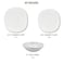 Melrich 12 Peice Opal ware Dinner set Dishwahser Safe Microwave safe Dinner plate Dessert Plate Bowls BPA Free Easy to Clean