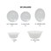 Melrich 12 Pcs Opalware Dinner Set Dishwasher Safe, BPA Free Freezer safe Ideal for Home Party Restaurant Beautiful and Elegant Design White