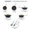 Auroware 11 Piece Nonstck Pots and Pan Set, Induction cookware Set, Frying pan, Sauce Pan, Wok Pan, Kitchen Utensils, Glass Lid Kitchen Cooking Set