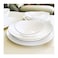 Melrich Dinnerware 36 Pcs Set Gold line Opal Glassware Microwave safe, Dishawasher safe, Heat Resistance 2 Oval Plate, 8 Dinner plate, 8 Soup plate, 8 Dessert plate, 2 Large Bowl, 8 Medium Bowl