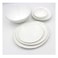 Melrich Dinnerware 36 Pcs Set Gold line Opal Glassware Microwave safe, Dishawasher safe, Heat Resistance 2 Oval Plate, 8 Dinner plate, 8 Soup plate, 8 Dessert plate, 2 Large Bowl, 8 Medium Bowl