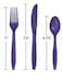 Touch Of Color Purple Cutlery Asst 24ct