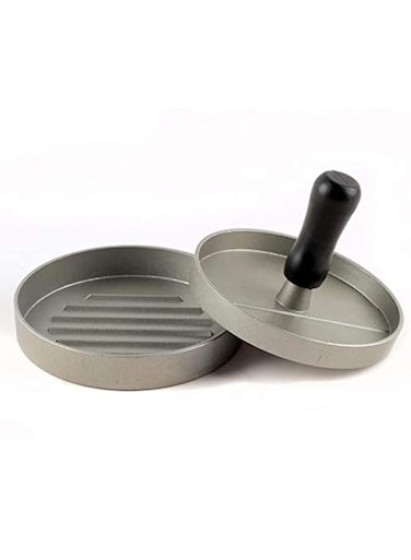 Delidge 1 set round shape hamburger press aluminum alloy 11 cm meat beef grill burger patty maker mold