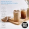 Vsell24&trade; 100PC Disposable Drinking Plastic Cup 16oz For Smoothie Coffee Water Juice Cups With Flat Lid Clear&hellip;