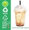 Vsell24&trade; 100PC Disposable Drinking Plastic Cup 14oz For Smoothie Coffee Water Juice Cups With Dome Lid Clear&hellip;