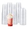 Vsell24&trade; 200PC Disposable Drinking Plastic Cup 16oz For Smoothie Coffee Water Juice Cups With Dome Lid Clear&hellip;