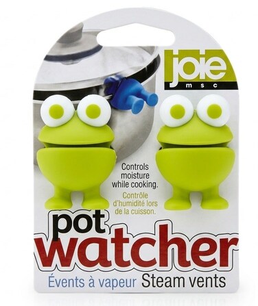 MSC Joie Pot Watchers Pan Steam Vents Pack of 2 Silicone Lid Lifter Boil Over Stopper Heat Resistant Cooking Gadget Assorted Colors Kitchen Tool