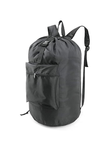 BeeGreen Laundry Bag Backpack with Adjustable Shoulder Straps and Drawstring Closure Heavy Duty Laundry Backpack Portable with Handle Xlarge Durable for College Dorm Travel Camp Washable Black