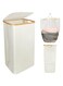 Laundry Baskets with Lid, Beige 100 Liters Large Washing Basket for Laundry with Handles Laundry Hamper for Bedroom Bamboo Bathroom Bin