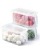 JANNAH Plastic Storage Containers Square Food Storage Organizer Stackable Refrigerator Organizer With Handle (3)