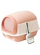 Tazweeq Hooded Cat Pan, Enclosed and Covered Cat Toilet, Kitty Litter Pan with Door, Pet Bedpan Kitty Litter Tray for Indoor Cats, Large Enclosed Cat Litter Box, Large Deodorising