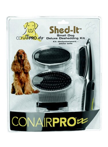 Conair Pro Dog Small Deshedder Kit Grey