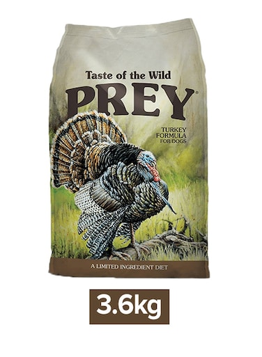 تركيبة بمكوناتٍ محدودةٌ للكلاب من (براي) تركيا . 3.6كيلوجرام