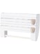 Wisting Storage Holder, 3 in 1 Kitchen Storage Rack Plastic Wrap Cling Film Foil Dispenser Film Storage Rack Cutter Paper Towel Holder Roll Paper Towel Rack