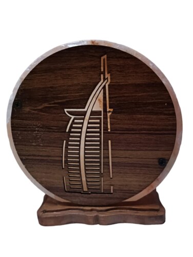 HIMALYAN NATURAL LAMP WITH WOODEN - DUBAI BURJ AL ARAB