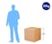 Cardboard Carton Box Size - 45x45x45 CM, 5ply (Pack of 5)