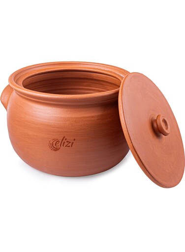 Handmade Clay Pot with Lid - Big Size